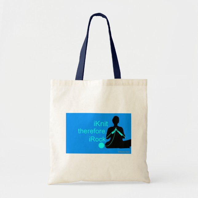 iKnit Tote (Blue) (Front)
