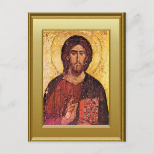 Ikon of an apostle postcard