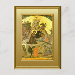 Ikon of the Nativity Postcard