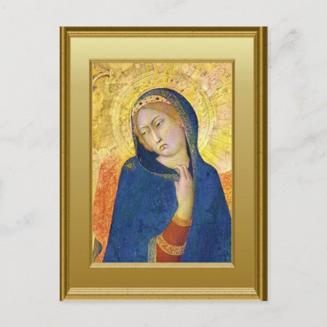 Ikon of the Virgin Mary Postcard (Front)