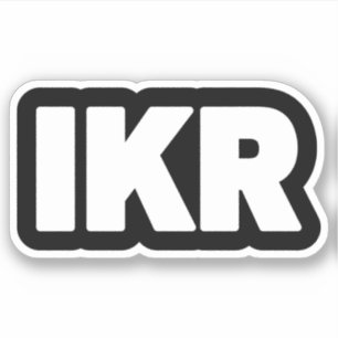 IKR   Sticker à balayage de texte