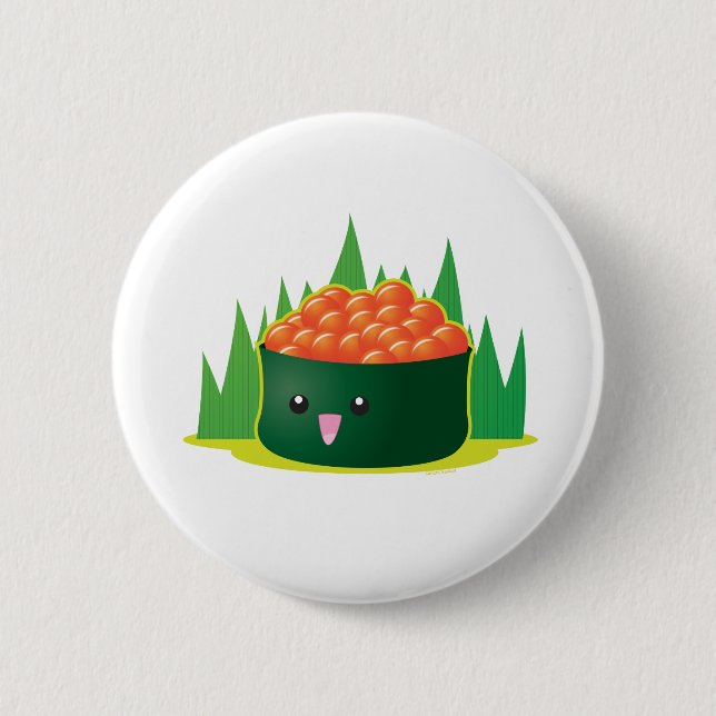Ikura Sushi 2 Inch Round Button (Front)