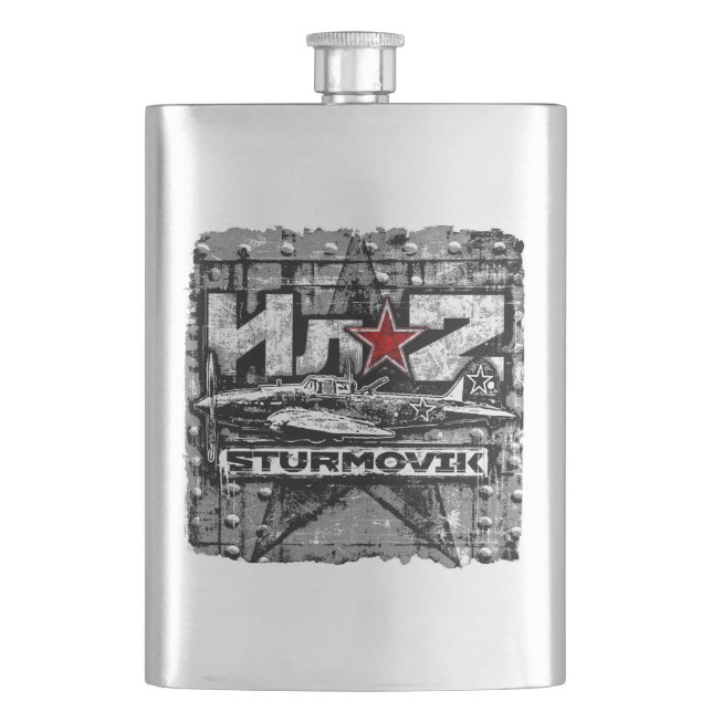 Il-2 Soviet ground attack aircraft Hip Flask (Front)