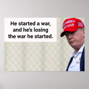 Il a commencé une affiche de guerre
