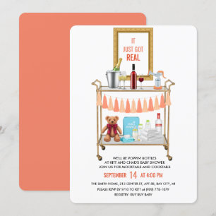 Il A Juste Une Véritable Invitation De Baby shower