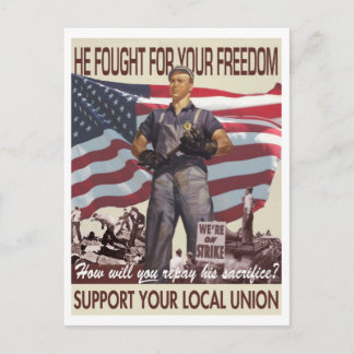 Il a lutté pour votre liberté -- Carte postale de