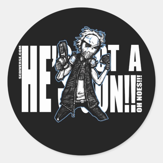 Il a un Sticker pour armes à feu (Devant)