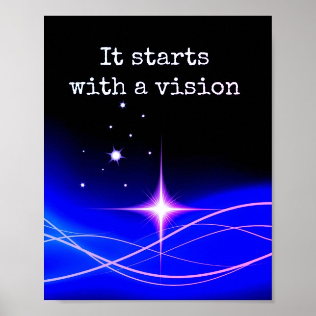 Il Commence Par Une Affiche Vision (Devant)