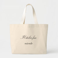 Il dolce far niente Club Italia tote bag