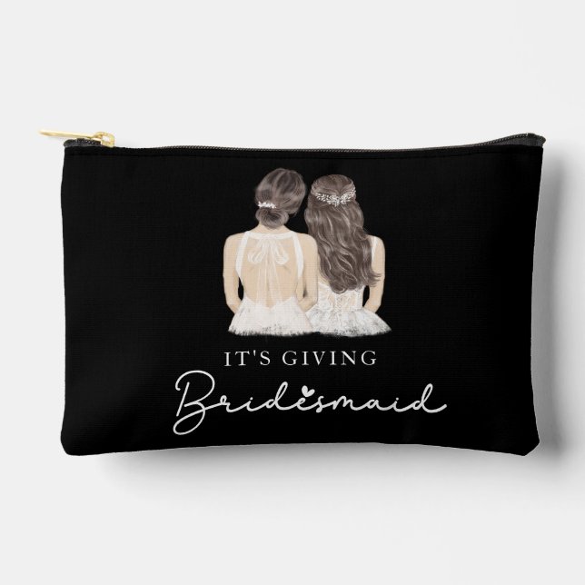 Il donne bridesmaid Toiletry Sacs cadeau Mariée (Recto)