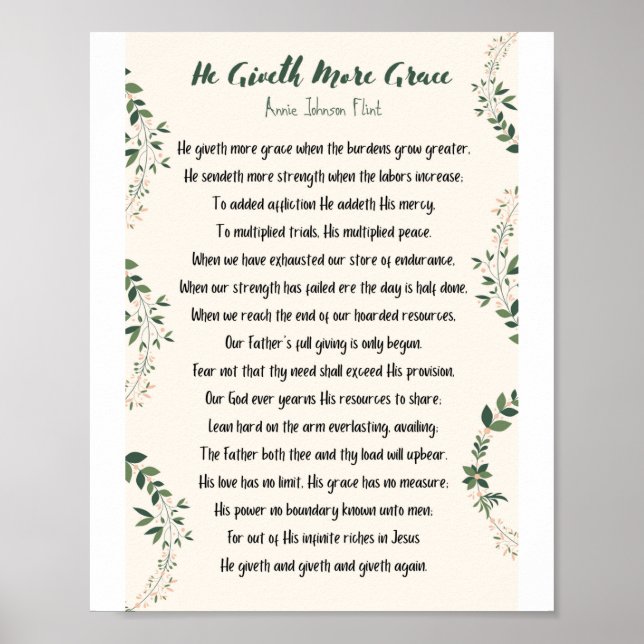 Il Donne Plus De Grace Matte Poster (Devant)