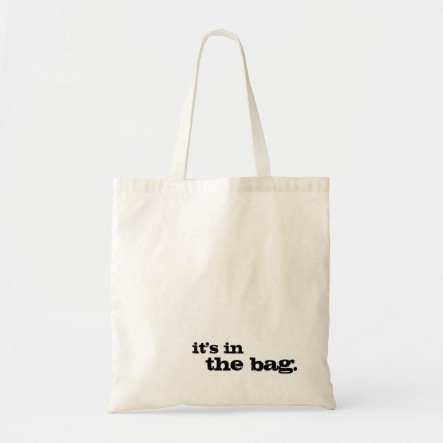 Il est dans le sac fourre-tout simple mignon drôle (Devant)