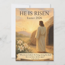 Il Est Ressuscité Carte de Pâques 2026 Jésus Chrét