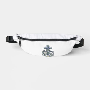 Il Est Ressuscité Croix De Pâques Vintage Vecteur