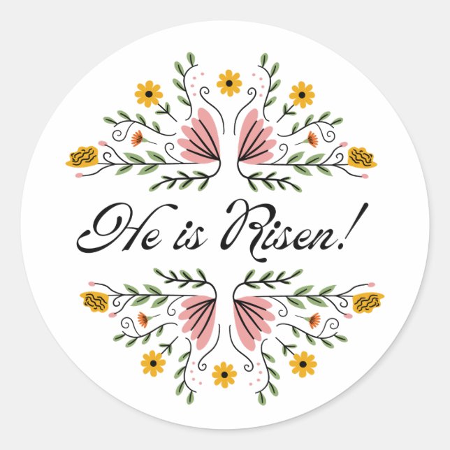 Il est ressuscité Sticker de Pâques (Devant)