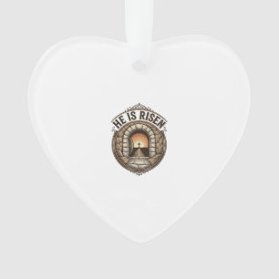 Il Est Ressuscité Vintage Pâques Croix T-Shirt