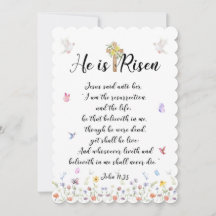Il est Risen Pâques Cartes