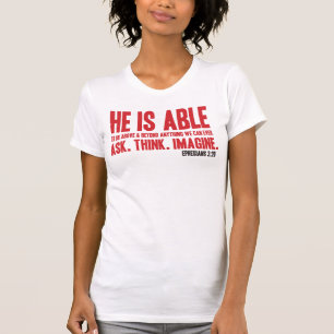 Il est T-shirt chrétien capable de bible - rouge