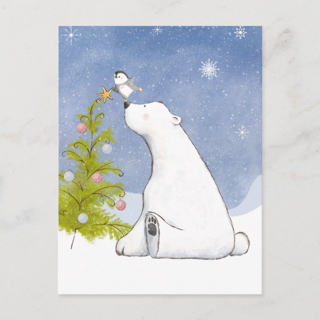 Il Est Temps De Décorer La Carte Postale Christmas (Devant)