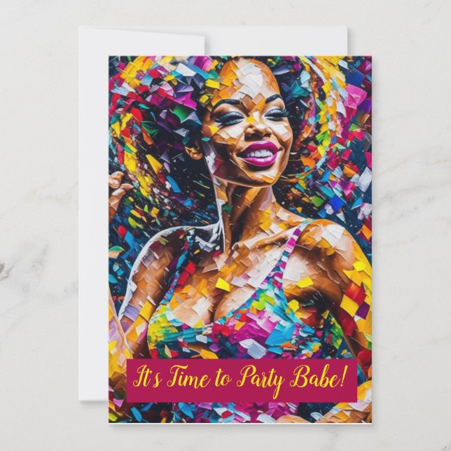 Il est temps de faire la fête du bébé - Invitation (Devant)