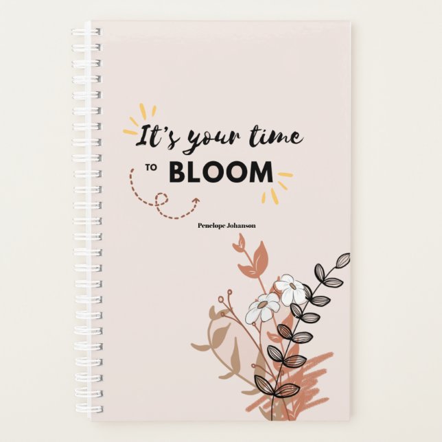 Il est temps de fleurir Gold Botanical Planner (Devant)