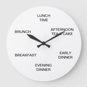 Il est temps de manger une grande horloge