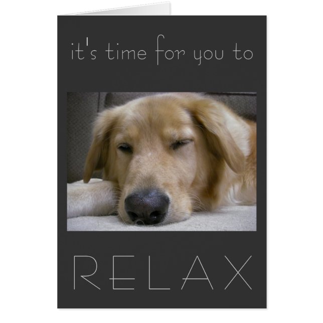 Il est temps pour que vous détendiez (Devant)