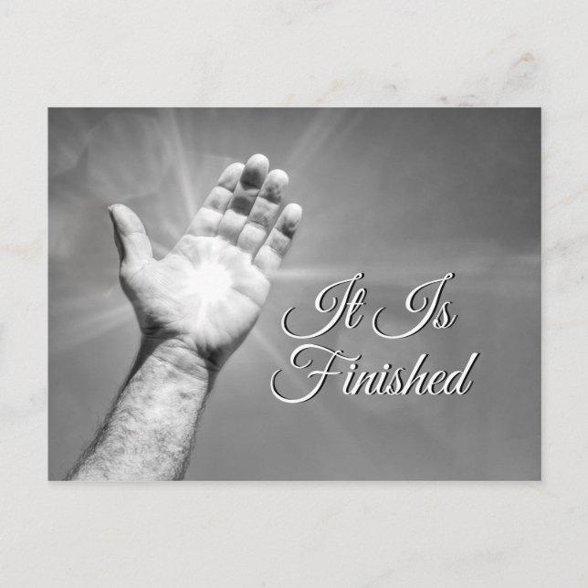 Il Est Terminé Carte Postale (Devant)