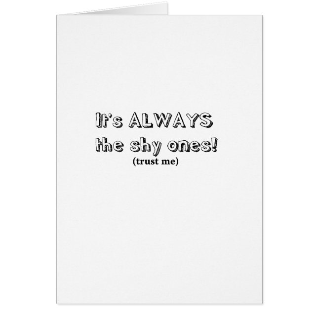 Il est toujours le timide (Devant)