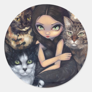"Il est tout autocollant au sujet de chats"