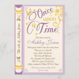 Il Était Une Fois Un Baby shower Invitation Conte 