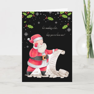 Il fait une liste Carte de vacances photo V.