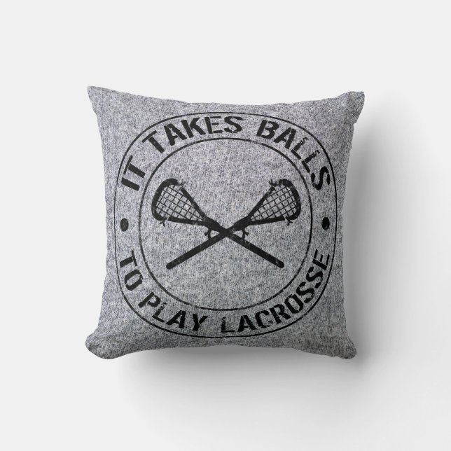 Il Faut Des Couilles Pour Jouer Coussin De Crosse, (Recto)
