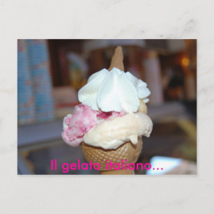 Il gelato italiano... postcard