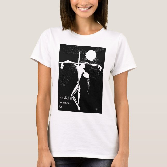 Il l'a fait pour sauver Us-Femme T-SHIRT (Devant)