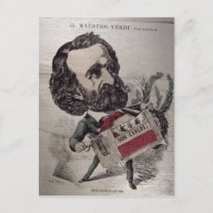 Il Maestro', caricature of the Italian Postcard