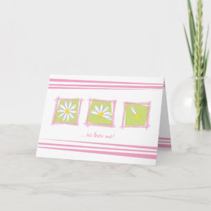 "Il m'aime" invitation de Fête de la mariée