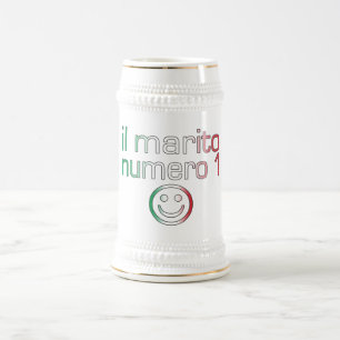Il Marito Numero 1 - Number 1 Husband in Italian Beer Stein