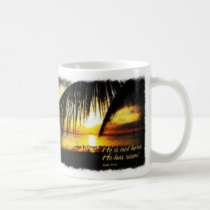 Il n'est pas ici ; Il a ressuscité Luc 24 6 A1 Mug