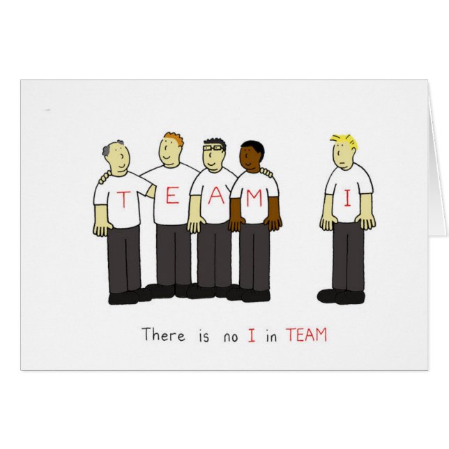 Il n'y a pas d'I in TEAM Cartoon (Devant horizontal)