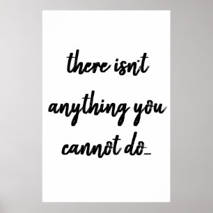 Il n'y a rien Poster de citation en noir