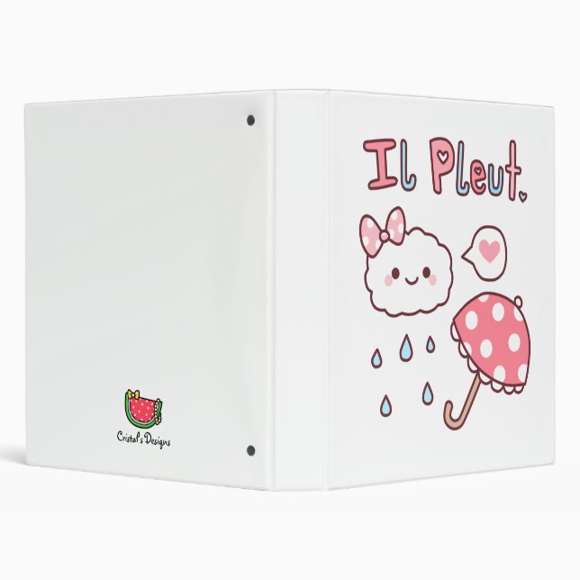 "Il Pleut" Binder (Background)