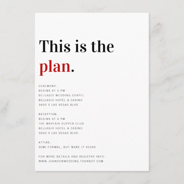 Il s'agit de la carte Détails du Mariage du plan (Devant)