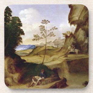 Il Tramonto (The Sunset) (oil on canvas) Coaster