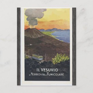 Il Vesuvio Ferrovia Funicolare, Vintage Postcard