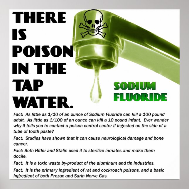 IL Y A DE LA POISON DANS L'EAU DU TAP ! Affiche (Devant)