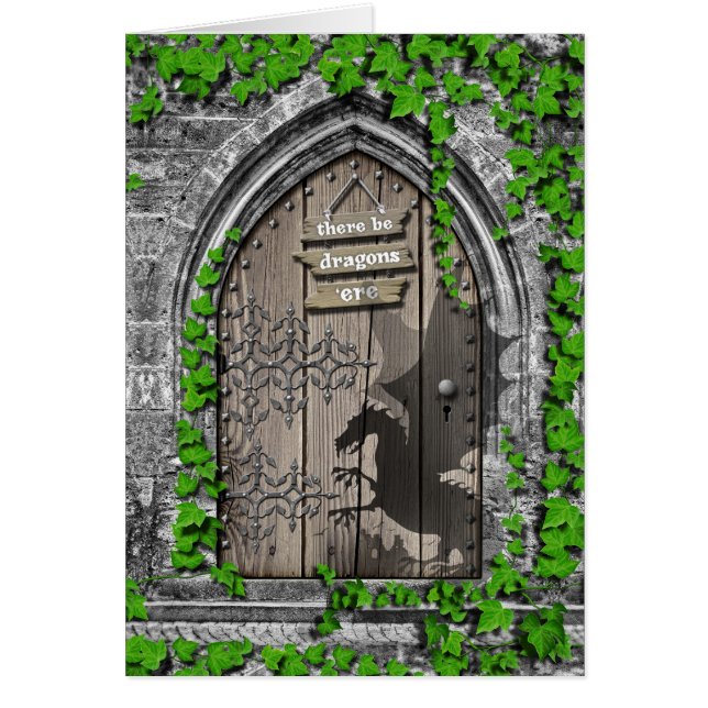 Il y a Dragons King Arthur Medieval Dragon Door (Devant)