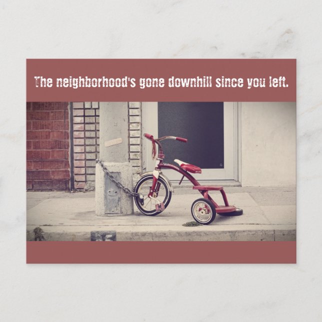 Il y a la carte postale du quartier (Devant)