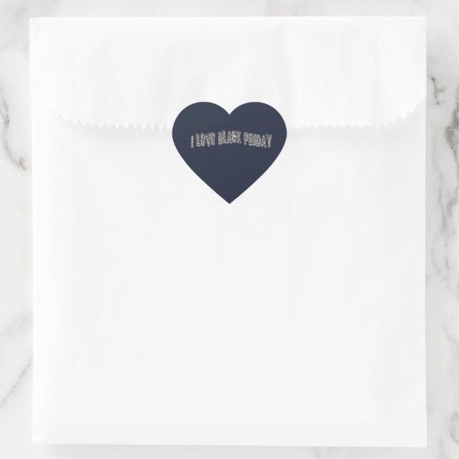 ILBF-Stripes Heart Sticker (Bag)