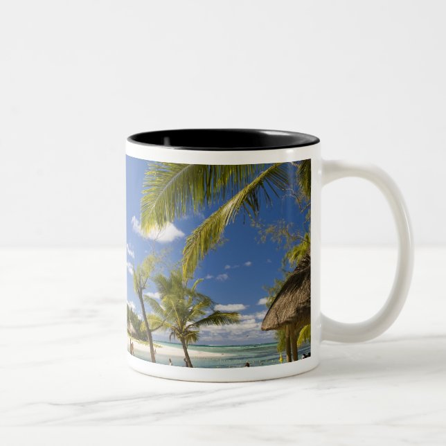 Ile Aux Cerf, most popular day trip for 3 Two-Tone Coffee Mug (Right)
